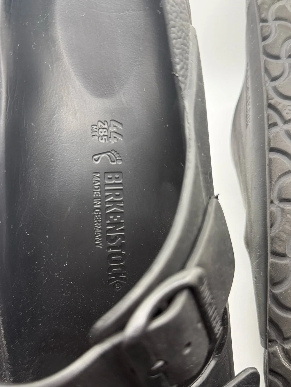 Birkenstock Black Two-Strap EVA Slide Sandals
